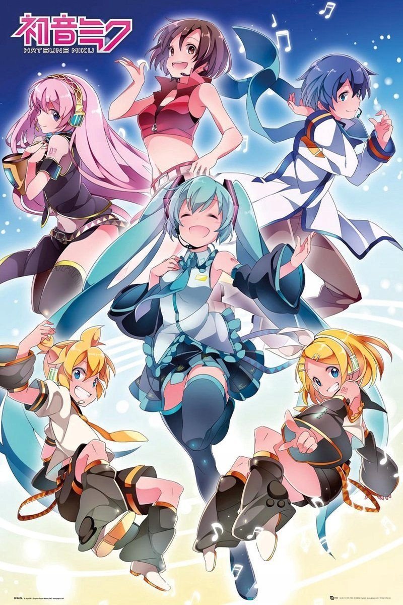 PUZZLE Hatsune Miku Anime Bohaterowie + IMIĘ Pudełko 120 el.