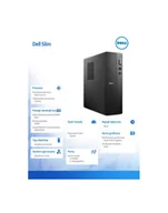 Zestawy komputerowe - Komputer Dell Slim ECS1250 Win11Pro i3-14100/8GB/512GB SSD/Intel UHD 730/WLAN + BT/Kb/Mouse/3YPS ECS1250_RPLS-R_005 - miniaturka - grafika 1