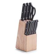 Noże kuchenne - Zeller Zestaw 12 noży z stojakiem kol beżowy 24558 - miniaturka - grafika 1