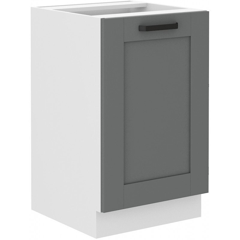 Szafka pod zlewozmywak dolna LAILI – szerokość 50 cm, szara/biała