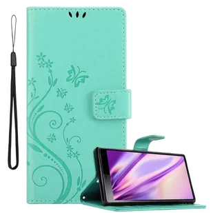 Etui Cadorabo do Sony Xperia 10 / Xperia XA3 pokrowiec ochronny w kolorze turkusowym pokrowiec ochronny na telefon komórkowy etui w kwiaty etui w kwiaty - Etui i futerały do telefonów - miniaturka - grafika 1