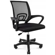 Fotele i krzesła biurowe - Czarne Ergonomiczne Krzesło Obrotowe Do Biurka K0-K70 - miniaturka - grafika 1