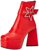 Botki damskie - Lamoda Damskie botki Jailhouse Rock, Czerwony Pu, 39 EU - miniaturka - grafika 1