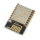 Moduły wifi i przekaźniki sygnału - Moduł WiFi ESP-12E ESP8266 Black - 11 GPIO, ADC, PCB antena - miniaturka - grafika 1