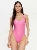 Stroje kąpielowe - Calvin Klein Swimwear Strój kąpielowy KW0KW02393 Różowy - miniaturka - grafika 1