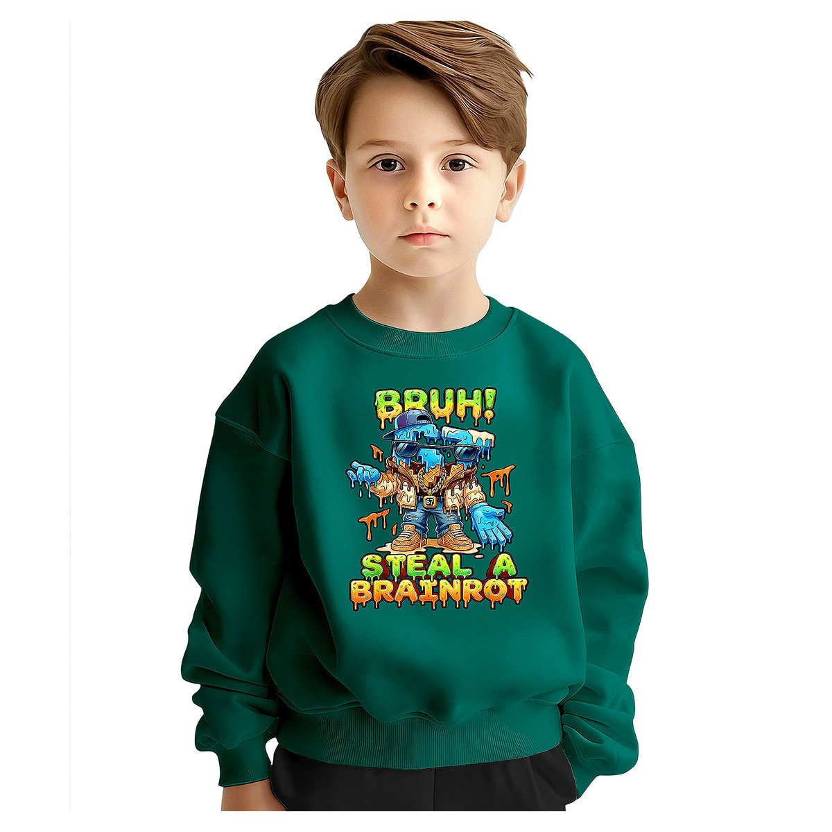 BLUZA DZIECIĘCA 67 SIX SEVEN VIRAL BRAINROT 122-128 DLA CHŁOPCA DZIEWCZYNKI