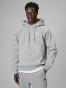 Bluzy męskie - 4F Bluza dresowa regular z kapturem męska - szara XXL - miniaturka - grafika 1