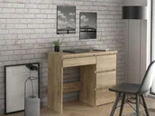 Biurka - Biurko komputerowe szkolne z szufladami Beta 3 dąb craft - miniaturka - grafika 1