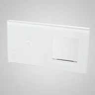 Wyłączniki światła i elektryczne - LEDart Touchme Panel Pojedynczy Biały TM701728W Q - miniaturka - grafika 1