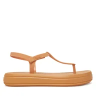 Sandały damskie - Sandały Melissa Sun Leme Platform Ad 35959 Beżowy - miniaturka - grafika 1