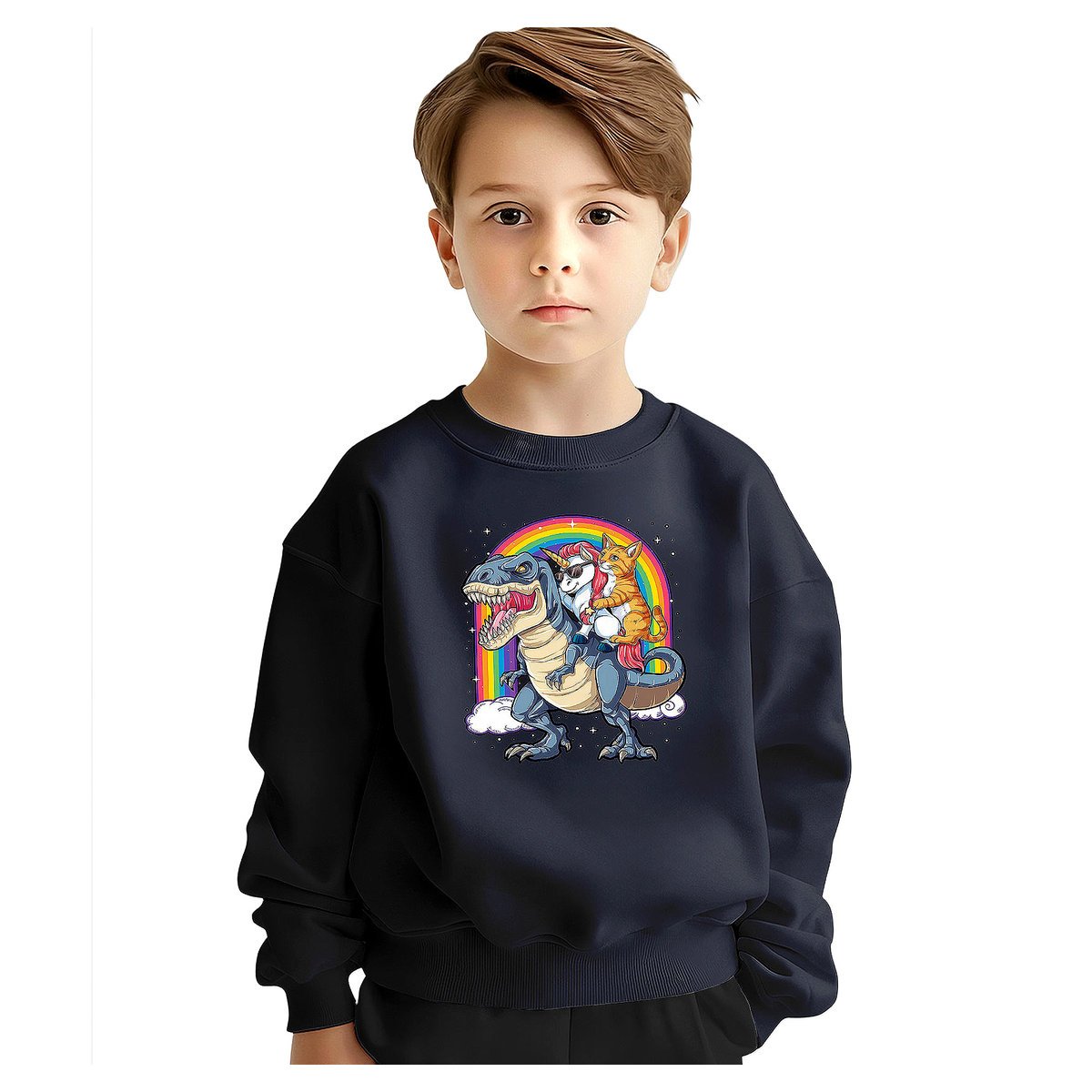 BLUZA DZIECIĘCA JEDNOROŻEC UNICORN DINOZAUR 122-128 DLA CHŁOPCA DZIEWCZYNKI