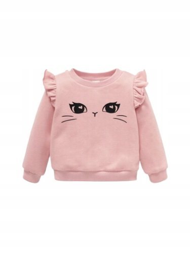 SHEIN BLUZA DZIECIĘCA RÓŻOWA Z FALBANĄ 80 ŁŁA