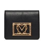 Portfele - Mały Portfel Damski LOVE MOSCHINO JC5604PP1NLI0000 Czarny - miniaturka - grafika 1