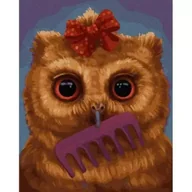 Malowanie po numerach - Twoje Hobby Malowanie po numerach - Mała sowa 40x50cm - miniaturka - grafika 1