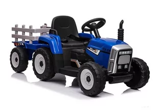 LEAN CARS Traktor na Akumulator z Przyczepą XMX611 Niebieski 5335 - Pojazdy elektryczne dla dzieci - miniaturka - grafika 1