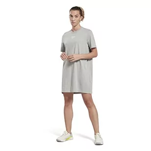 Reebok Damska sukienka koszulowa, średni szary wrzosowy/biały/biały, XS, Średni szary wrzosowy/biały/biały, XS - Sukienki - miniaturka - grafika 1