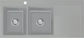 Zlewozmywaki - Zlew SystemCeram MERA DOUBLE | komora LEWA | TITAN 78 (50790178) - miniaturka - grafika 1