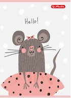 Zeszyty szkolne - Herlitz Zeszyt A5/16k linia Kol Her Cute Fol A 10 - miniaturka - grafika 1