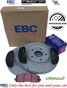 Przednie klocki Ultimax2 + NACINANE tarcze hamulcowe 330mm EBC seria USR Fiat Freemont 2012- - Tarcze hamulcowe - miniaturka - grafika 1