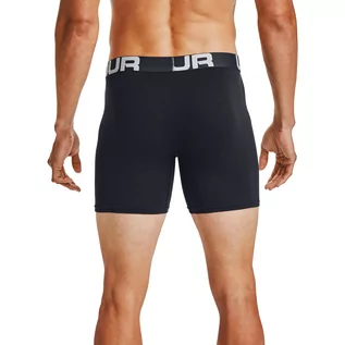 Majtki męskie - Męskie Bokserki UNDER ARMOUR UA CHARGED COTTON 6IN 3 PACK 1363617-001 – Czarny - grafika 1