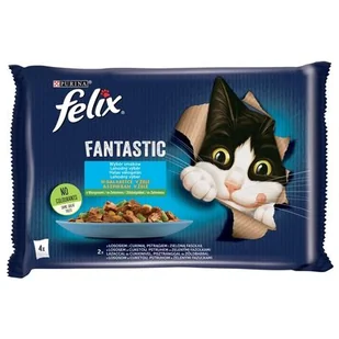 Purina Felix Fantastic Fantastic Rybne Smaki w galaretce saszetka 4x85g - Mokra karma dla kotów - miniaturka - grafika 1
