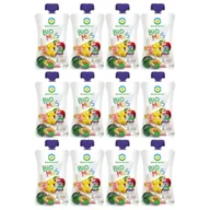Desery dla dzieci - Bio Food Mus śliwkowo-bananowo-jabłkowy zestaw 12 x 90 g Bio - miniaturka - grafika 1