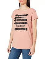 Koszulki i topy damskie - Sisley T-shirt damski, Cameo Brown 1Z4, S - miniaturka - grafika 1