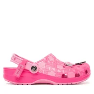 Klapki i japonki damskie - Klapki Crocs Barbie Classic Clog 211405 Różowy - miniaturka - grafika 1