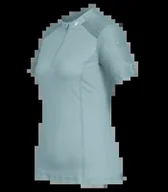 Koszulki jeździeckie - Koszulka funkcyjna ELT Zip-Shirt Nancy niebieska, rozmiar M - miniaturka - grafika 1