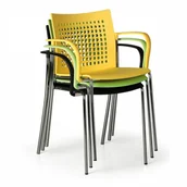 Krzesła - B2B Partner Krzesło kuchenne COFFEE BREAK, czarne NC508A/8# - miniaturka - grafika 1