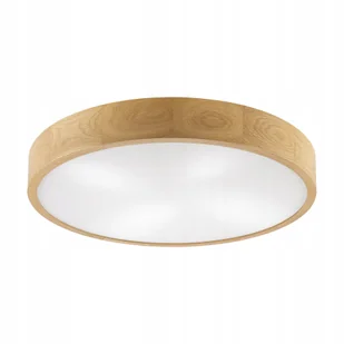 plafon drewniany dębowy Modern 58 cm dąb koło - Lampy sufitowe - miniaturka - grafika 1