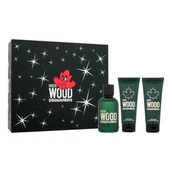 Zestawy perfum damskich - Dsquared2 Green Wood SET1 Zestaw woda toaletowa 100 ml + żel pod prysznic 100 ml + balsam po goleniu 100 ml - miniaturka - grafika 1