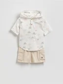 Bluzki dla niemowląt - Reserved - Bawełniany komplet - beżowy - miniaturka - grafika 1