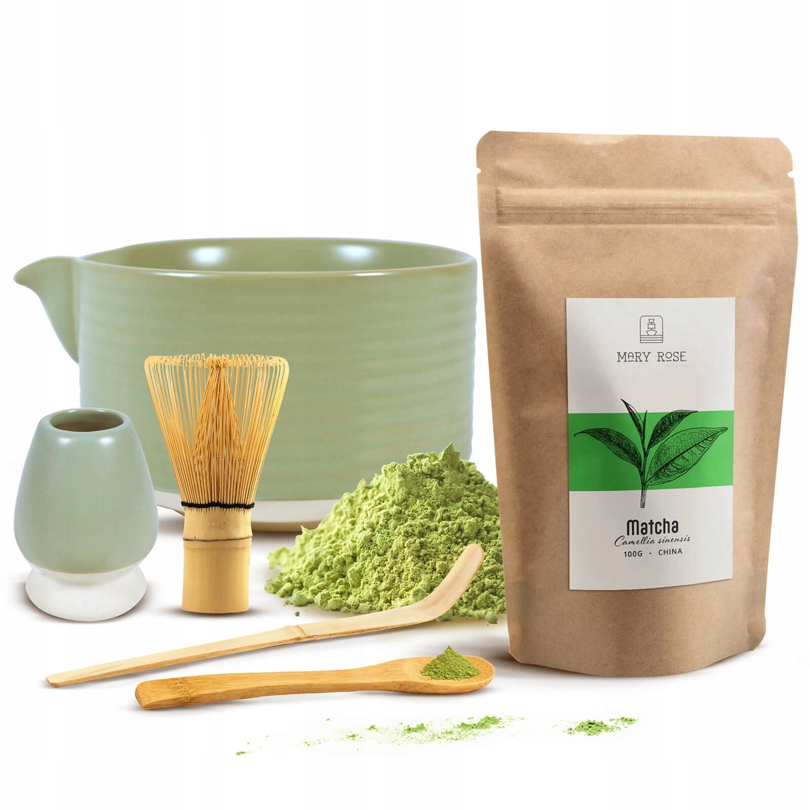 Zestaw Startowy Do Parzenia Matchy Akcesoria Matcha Codzienna 100g