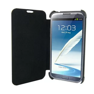 4World Etui Slim do Samsung Galaxy Note 2 Czarny 09142 09142 - Etui i futerały do telefonów - miniaturka - grafika 1