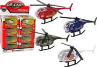 Samoloty i helikoptery - LeanToys Helikopter Samoloty Służby Ratownicze 4 Kolory 1:64 - miniaturka - grafika 1