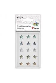 Kryształki samoprzylepne gwiazdki 10x10mm 15szt - Zabawki kreatywne - miniaturka - grafika 1