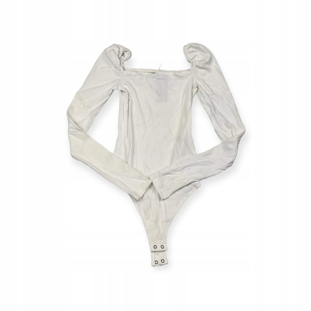 Białe body damskie na długi rękaw Abercrombie & Fitch XS