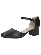 Czółenka - Caprice Damskie czółenka 9-22309-44, Black Nappa, 36 EU, Czarna papka, 36 EU - miniaturka - grafika 1