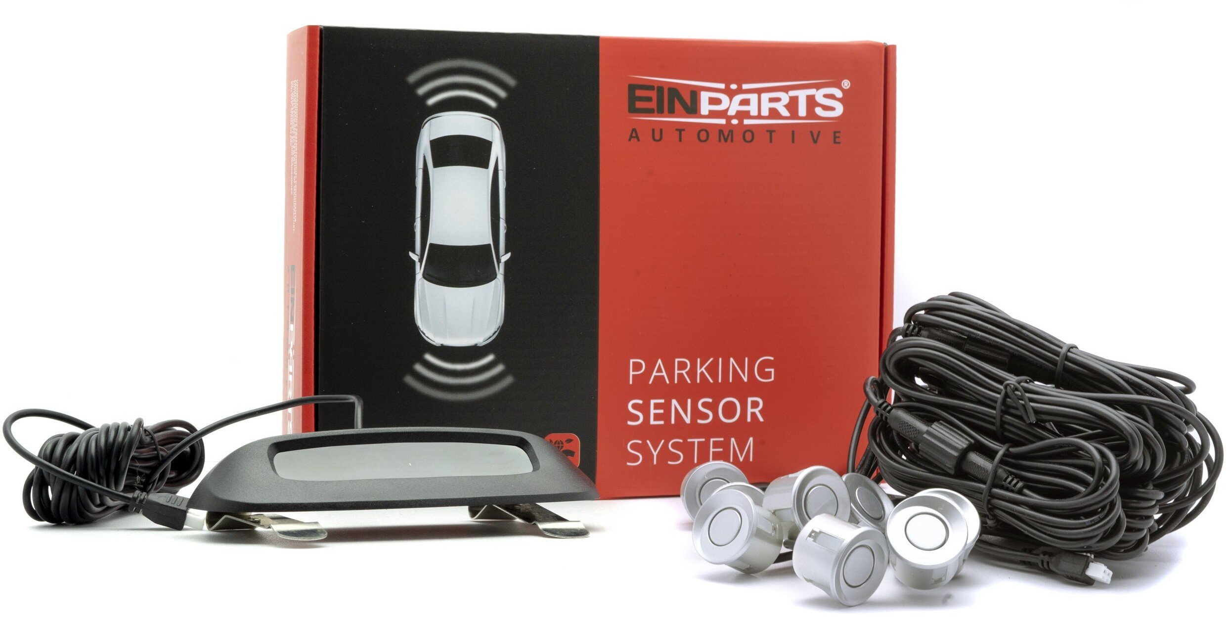 Einparts Automotive EINPARTS SYSTEM PARKOWANIA 8 SENSORY DO SAMOCHODÓW Z CENTRALKĄ I INSTALACJĄ