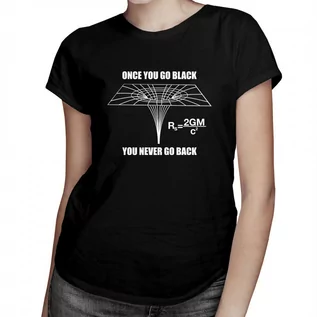 Koszulki męskie - Once you go black, you never go back - damska koszulka z nadrukiem 8487 - grafika 1