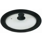 Pokrywki - AMBITION AMBITION POKRYWA SZKLANA SILIKONOWA UNIWERSALNA 24/26/28CM 93814 - miniaturka - grafika 1