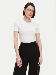 Fracomina T-Shirt FP25ST3011J449N5 Biały Slim Fit - Koszulki i topy damskie - miniaturka - grafika 1