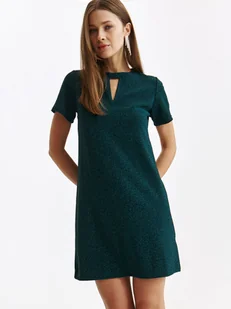 Sukienka z błyszczącej tkaniny - Sukienki - miniaturka - grafika 1