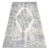 Dywany - Dywan CORE W7161 Rozeta Vintage - Strukturalny, dwa poziomy runa, jasnoniebieski / krem / szary, 120x170 cm - miniaturka - grafika 1