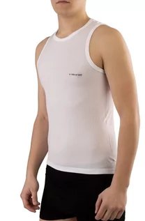 Koszulki sportowe męskie - Bezrękawnik męski multifunkcyjny podkoszulka Viking Easy Dry 01 biały - grafika 1