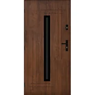 Drzwi zewnętrzne - Drzwi zewnętrzne borneo orzech 90 lewe - miniaturka - grafika 1