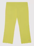 Spodnie i spodenki dla dziewczynek - Benetton United Colors Of Legginsy 3MT1I0820 Żółty Slim Fit - miniaturka - grafika 1