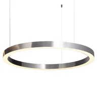 Lampy sufitowe - KKS Geometryczna LAMPA wisząca CIRCLE KKST-8848-120 NIKIEL metalowa OPRAWA zwis LED 51W 3000K - miniaturka - grafika 1
