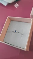 Pierścionki - Pierścionek z szafirem na wymiar - srebro - miniaturka - grafika 1